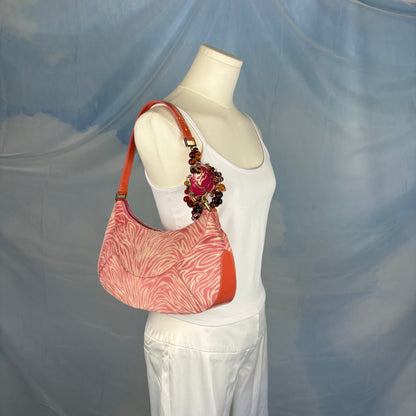 The Pink Zebra Camellia Bag