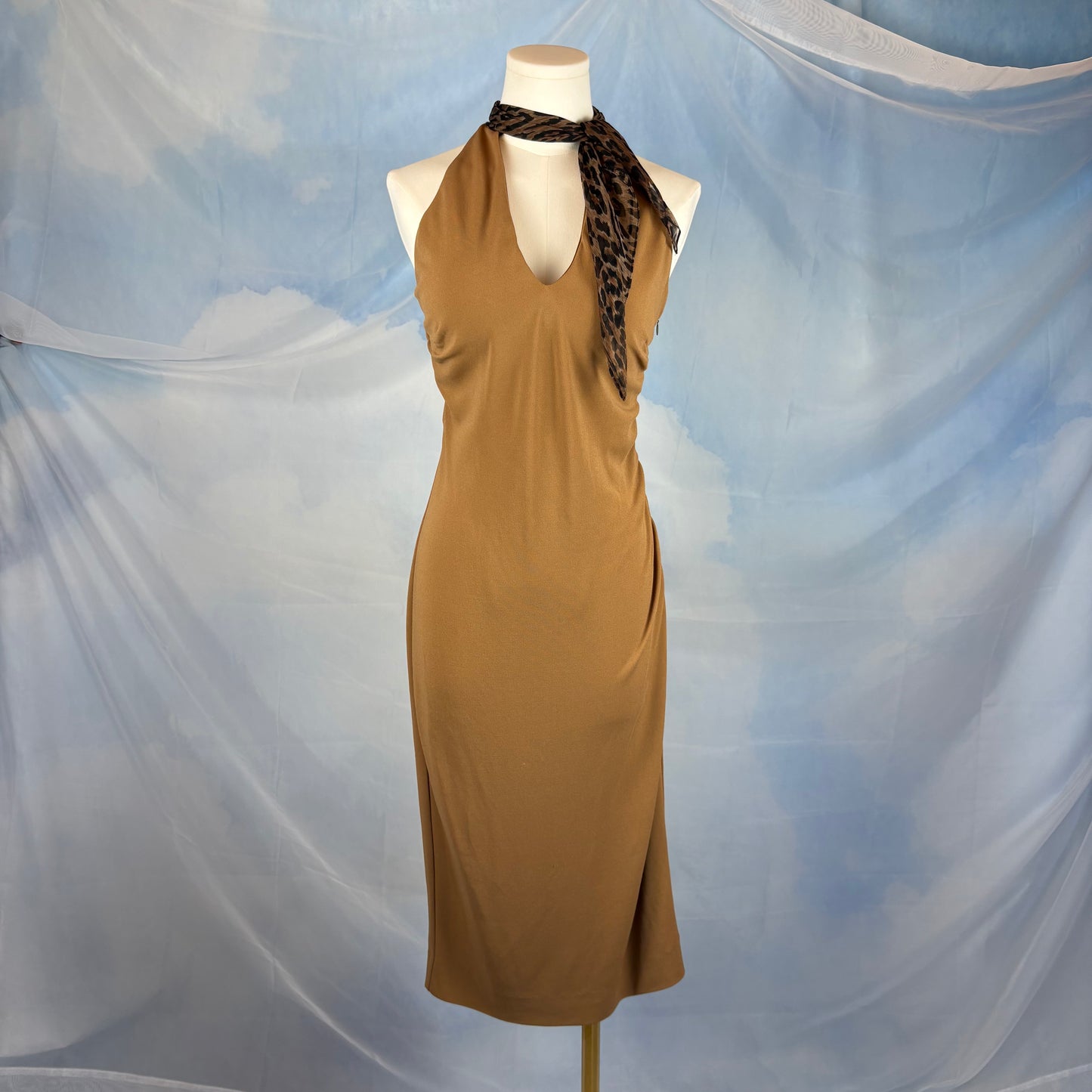 The Mocha Scarf Dress