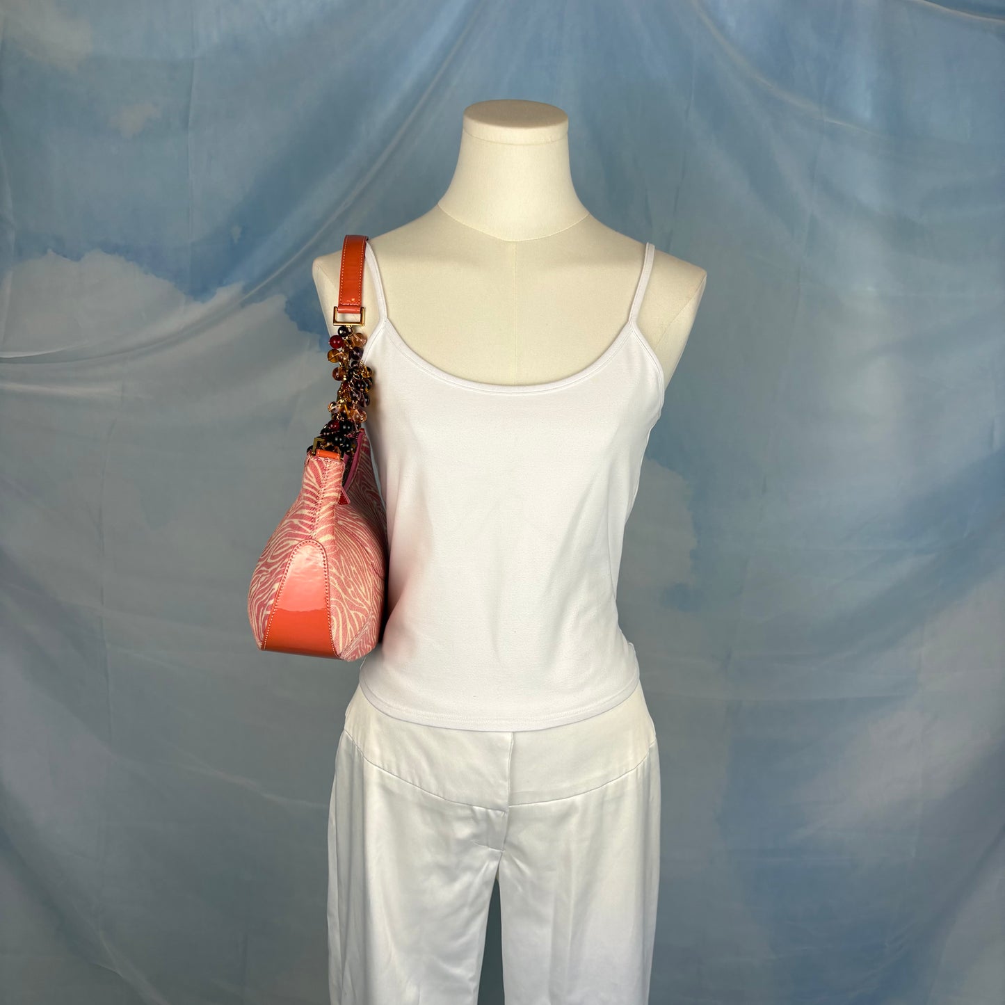 The Pink Zebra Camellia Bag