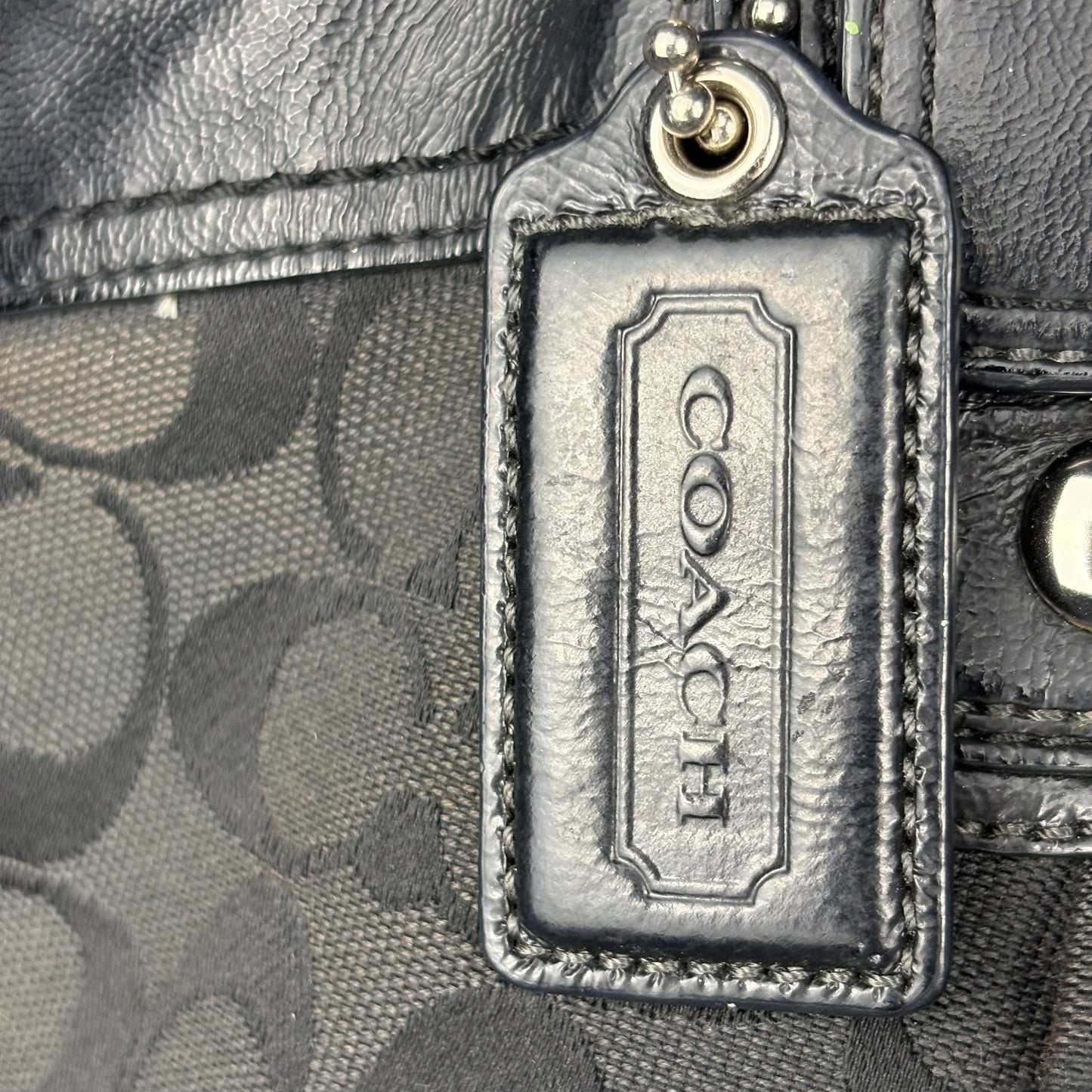 The Soho Pleated Signature Canvas Shoulder Bag
