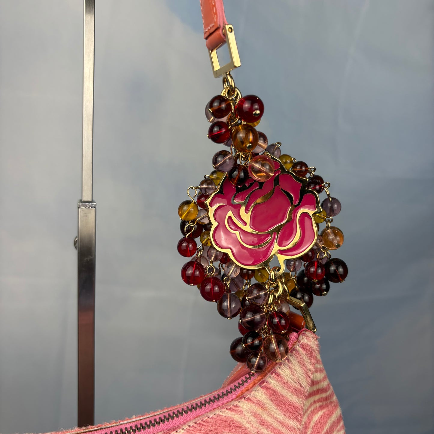 The Pink Zebra Camellia Bag