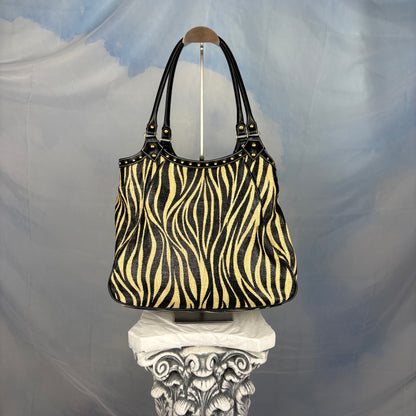 The Studded Zebra Handbag