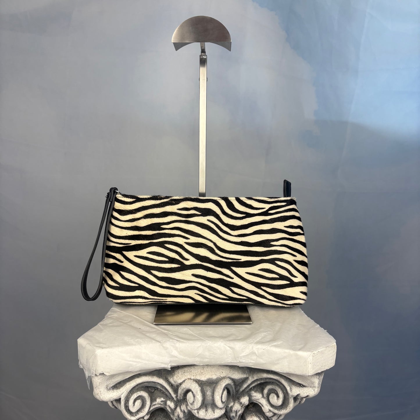 The Zebra Calf Hair Clutch