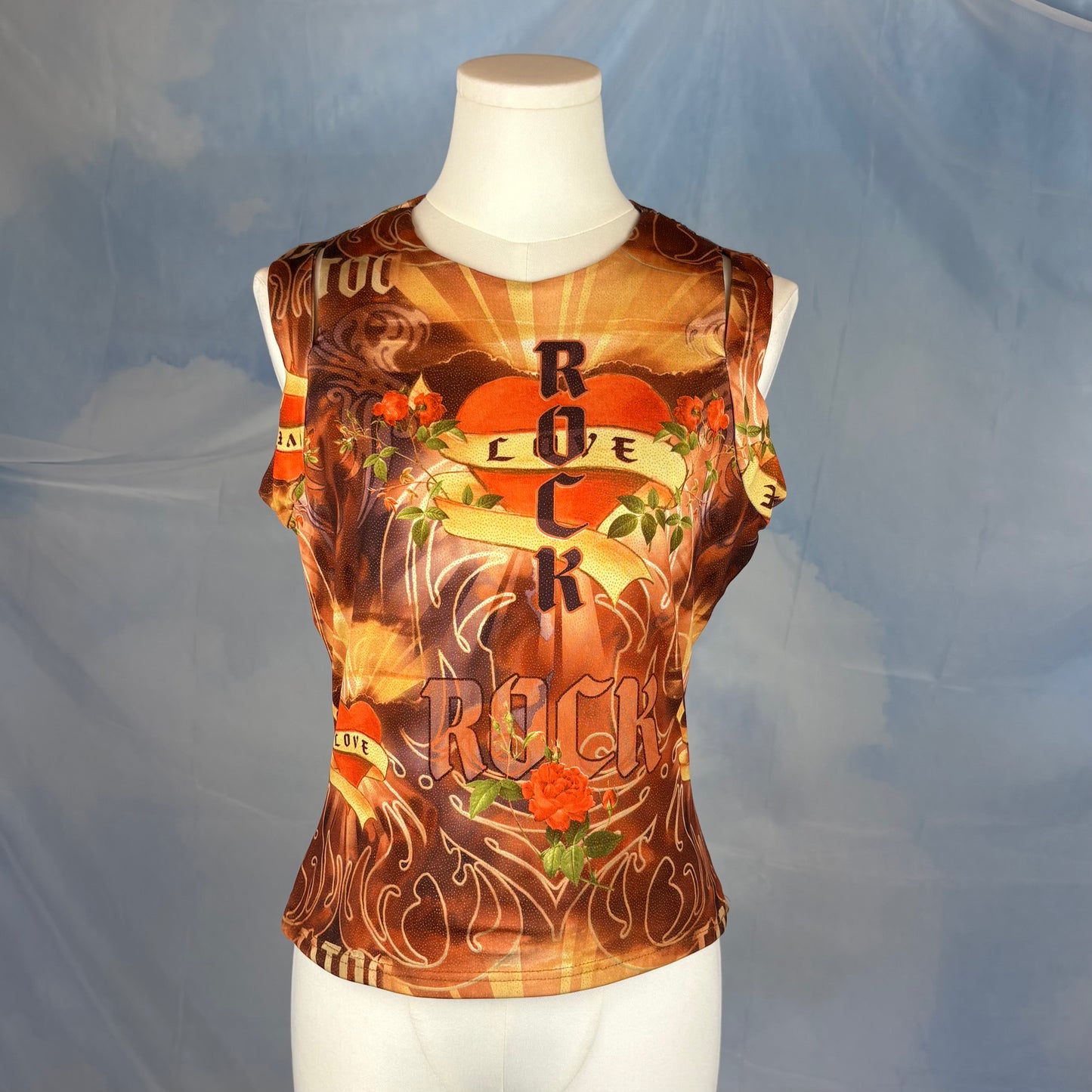 The Flaming Heart Rock Top