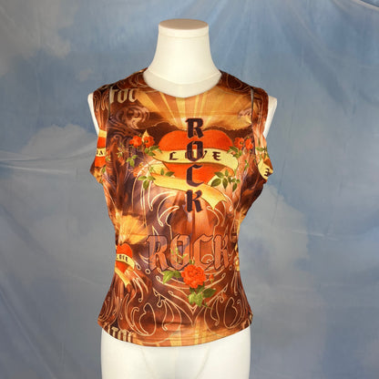 The Flaming Heart Rock Top