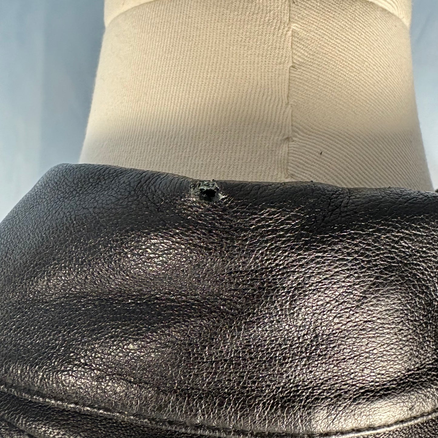 The Lace-Detail Leather Jacket