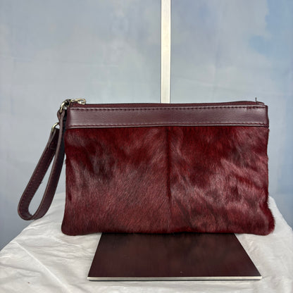 The Merlot Fur Wristlet