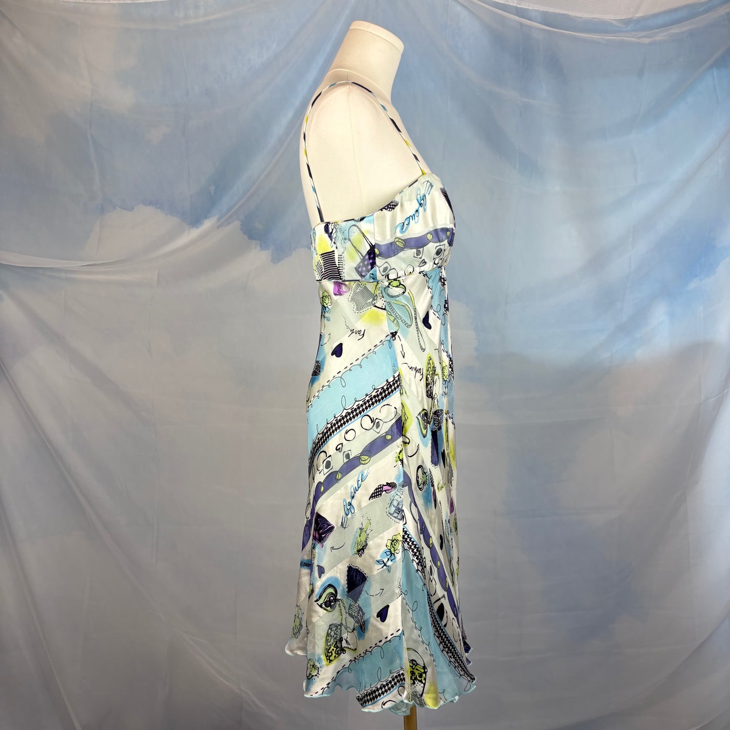The Makeup Print Silk Dress