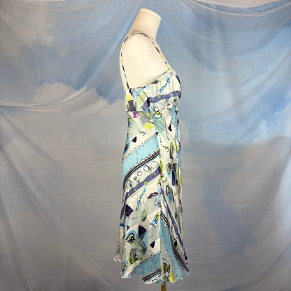 The Makeup Print Silk Dress