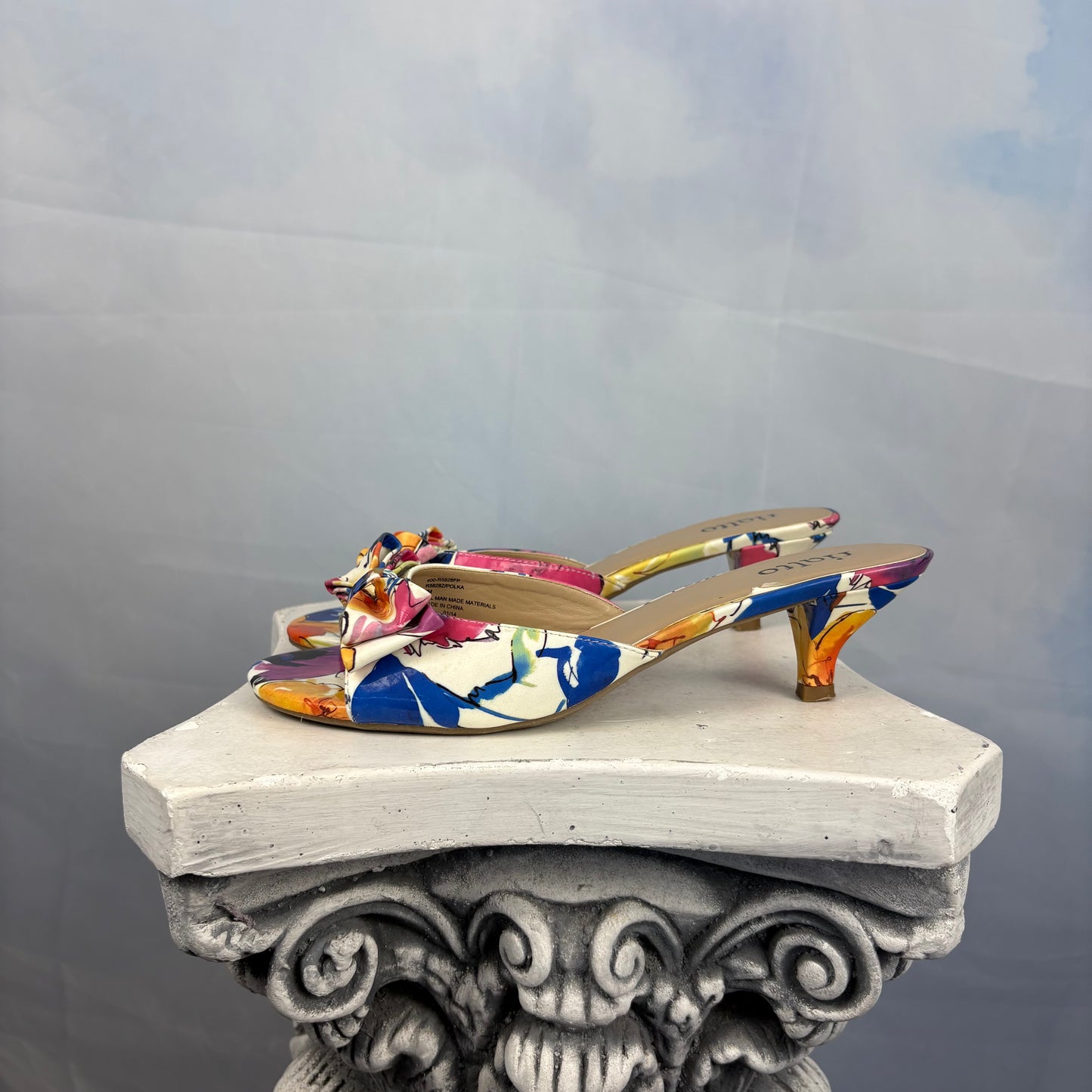 The Polka Kitten Heels