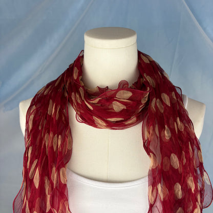 The Polka Dot Silk Scarf