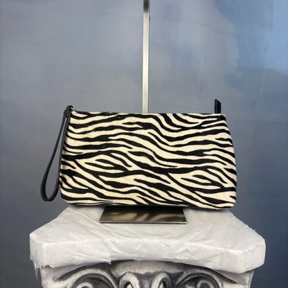 The Zebra Calf Hair Clutch