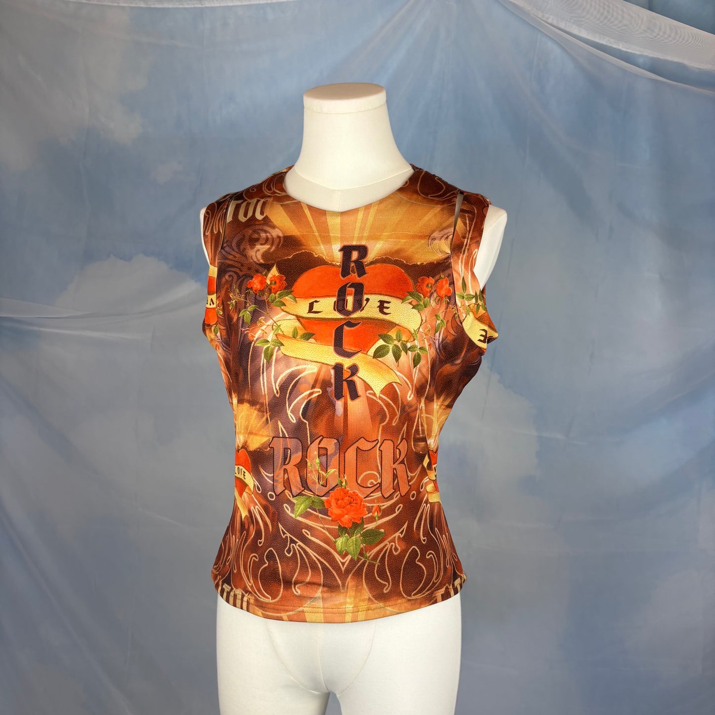 The Flaming Heart Rock Top