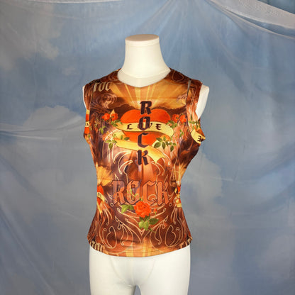 The Flaming Heart Rock Top