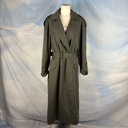 The Olive Belted Trench Coat