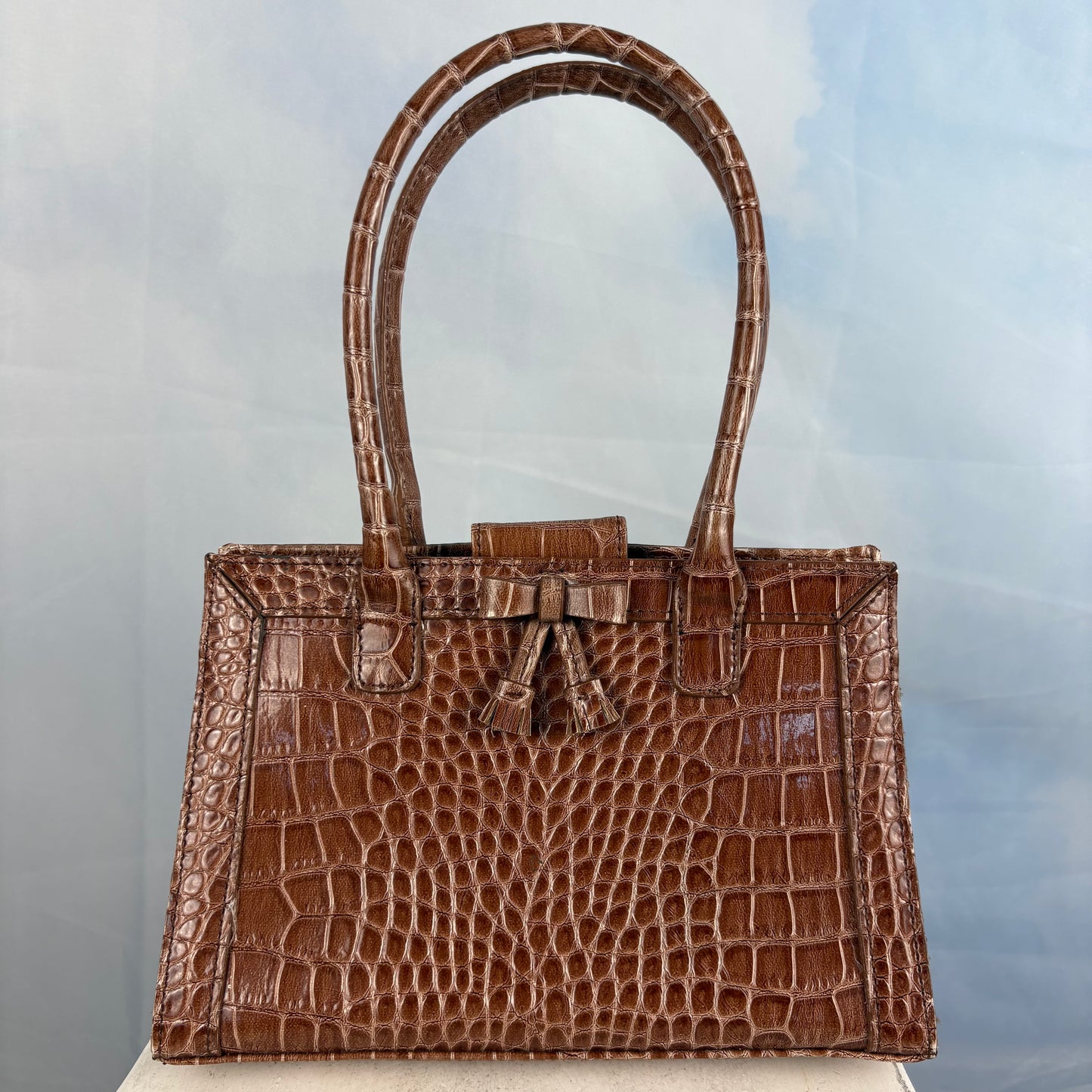 The Faux Croc Handbag