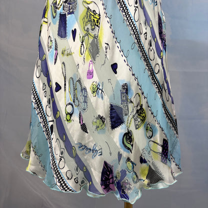 The Makeup Print Silk Dress