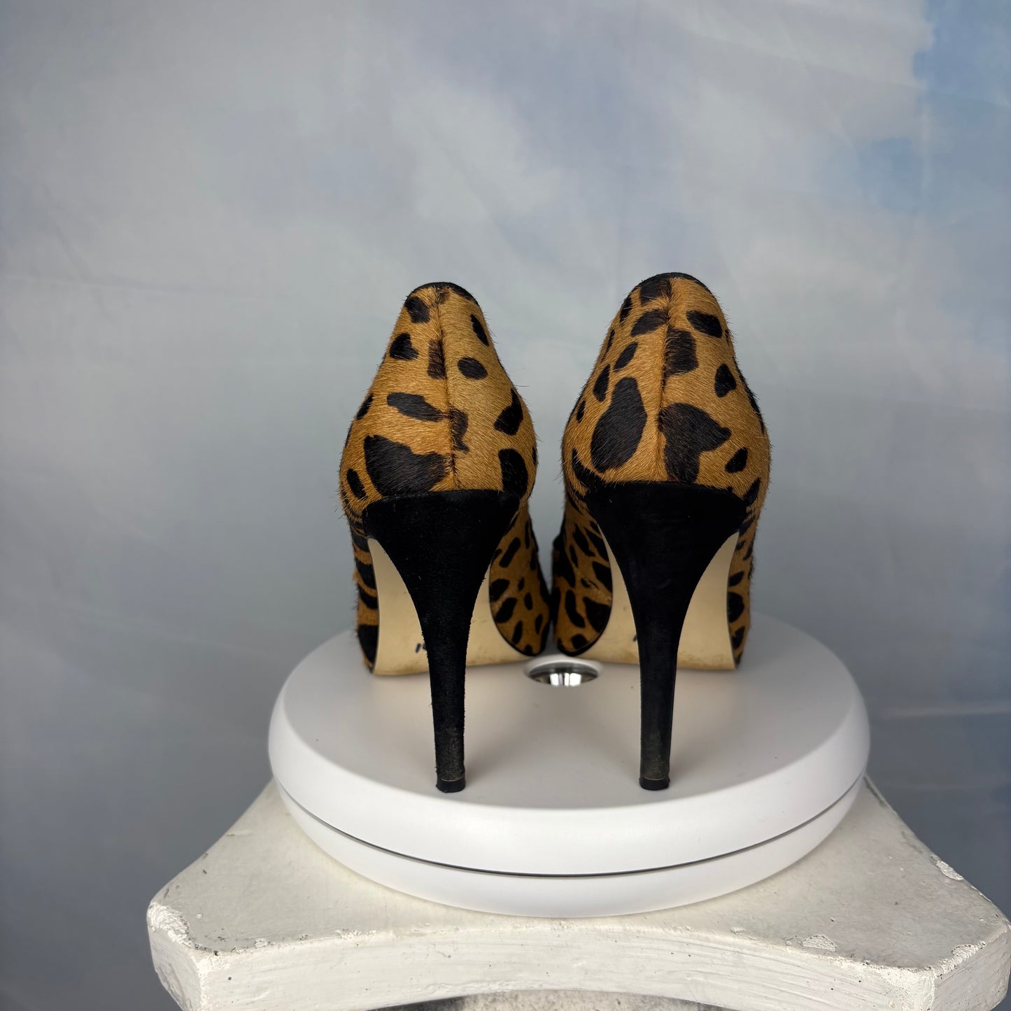 The Leopard Ponyhair Heels