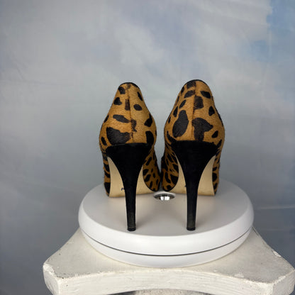 The Leopard Ponyhair Heels