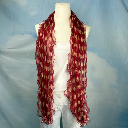 The Polka Dot Silk Scarf