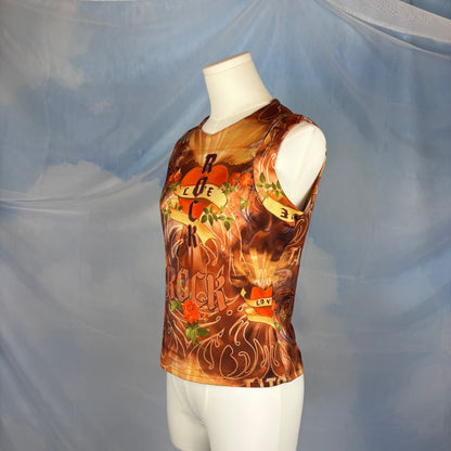 The Flaming Heart Rock Top
