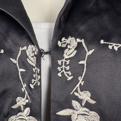 The Black & White Silk Coat