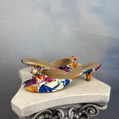 The Polka Kitten Heels