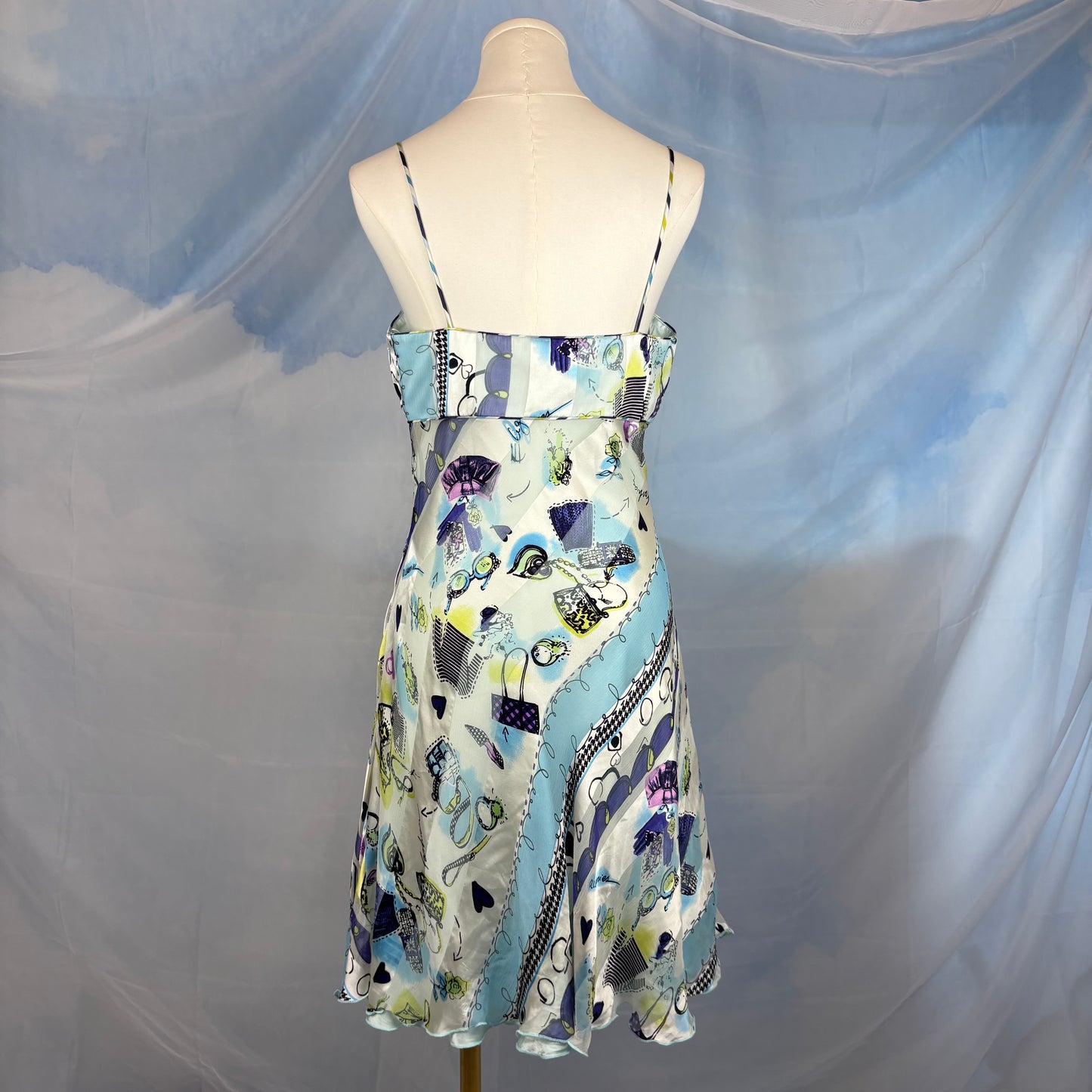 The Makeup Print Silk Dress