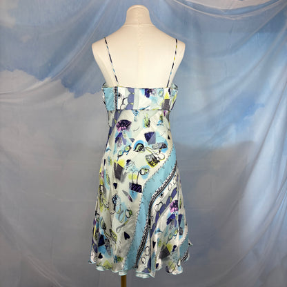 The Makeup Print Silk Dress
