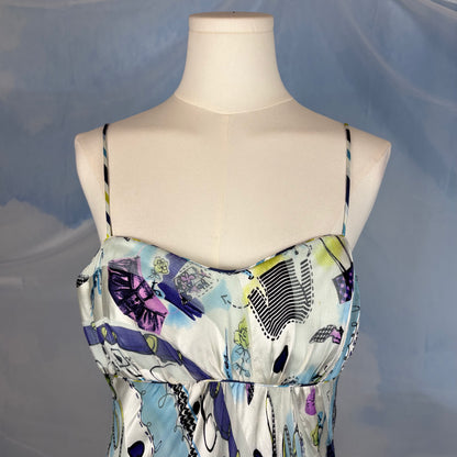 The Makeup Print Silk Dress