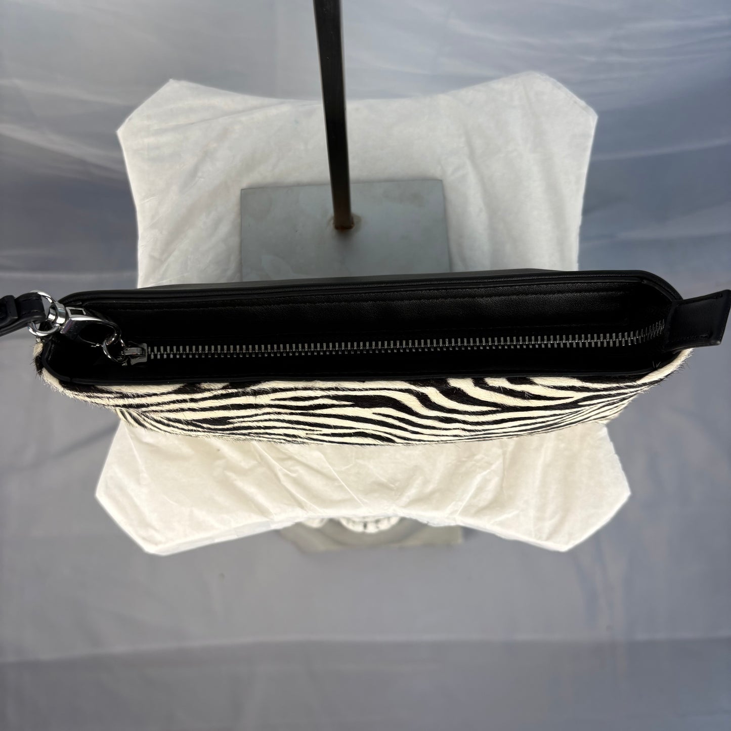 The Zebra Calf Hair Clutch