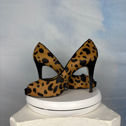 The Leopard Ponyhair Heels