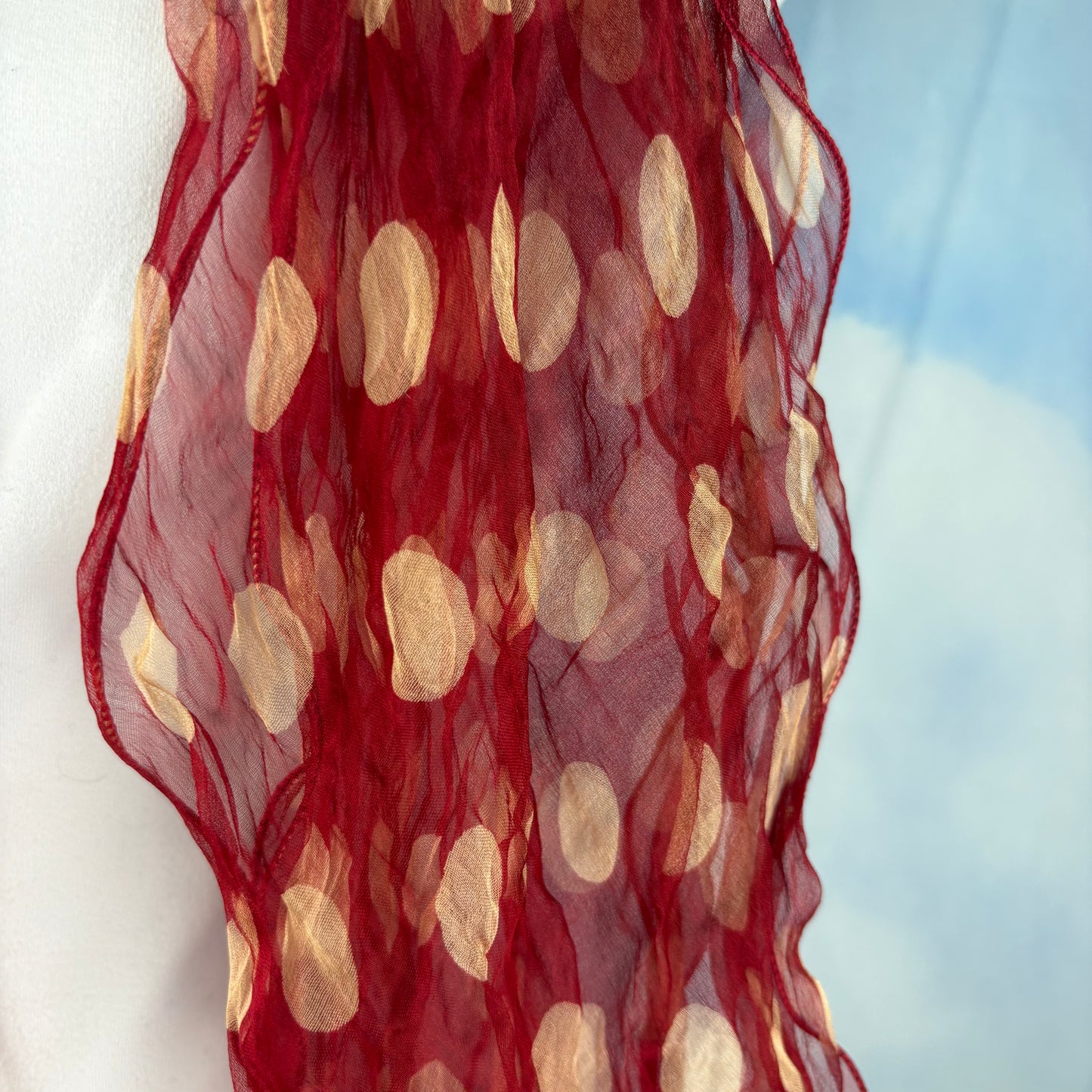 The Polka Dot Silk Scarf