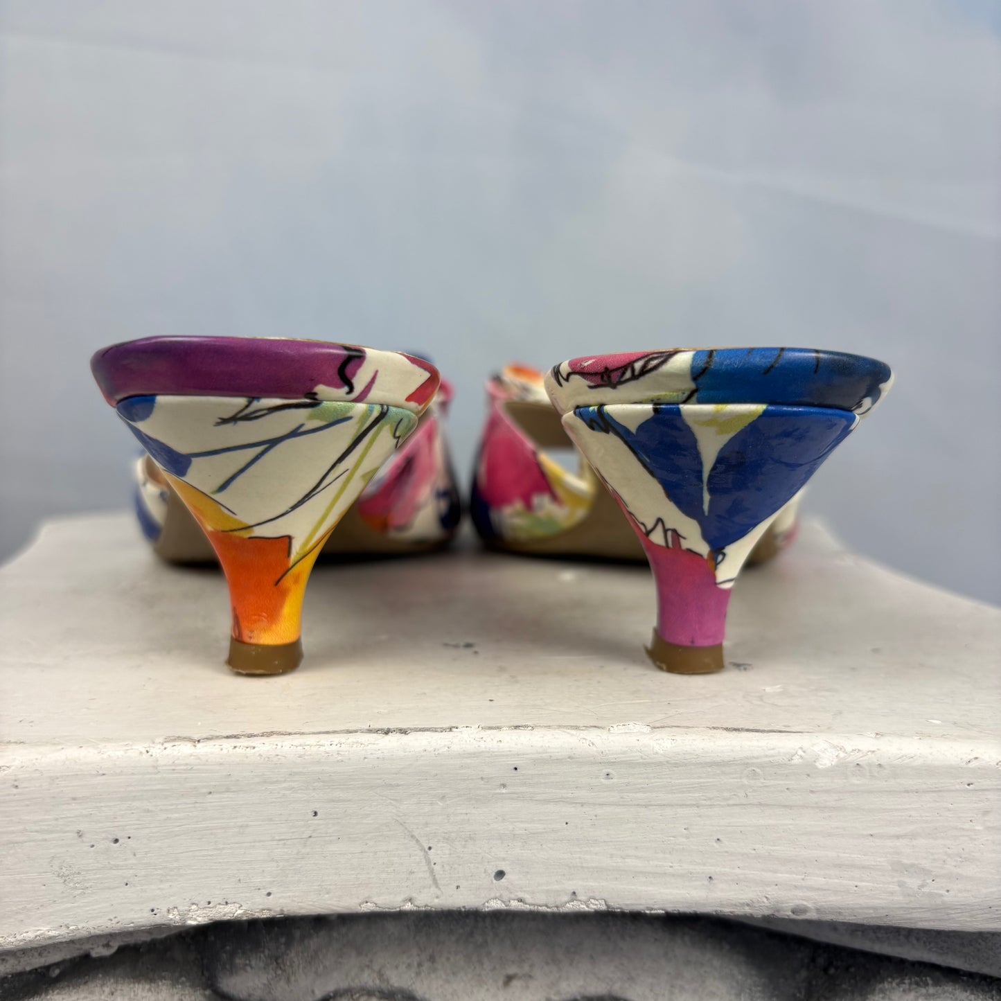 The Polka Kitten Heels