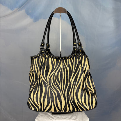 The Studded Zebra Handbag