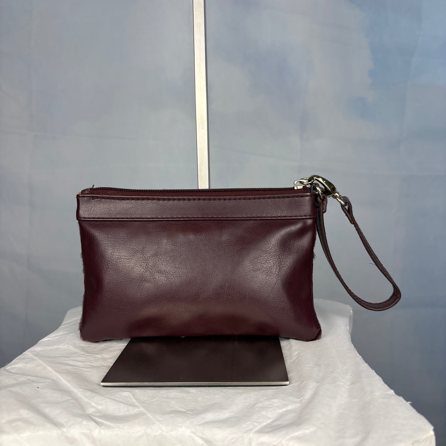 The Merlot Fur Wristlet
