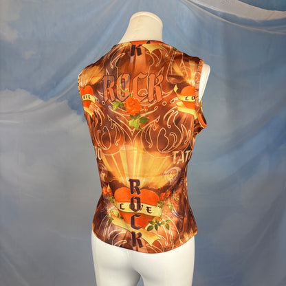 The Flaming Heart Rock Top