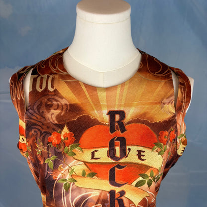 The Flaming Heart Rock Top