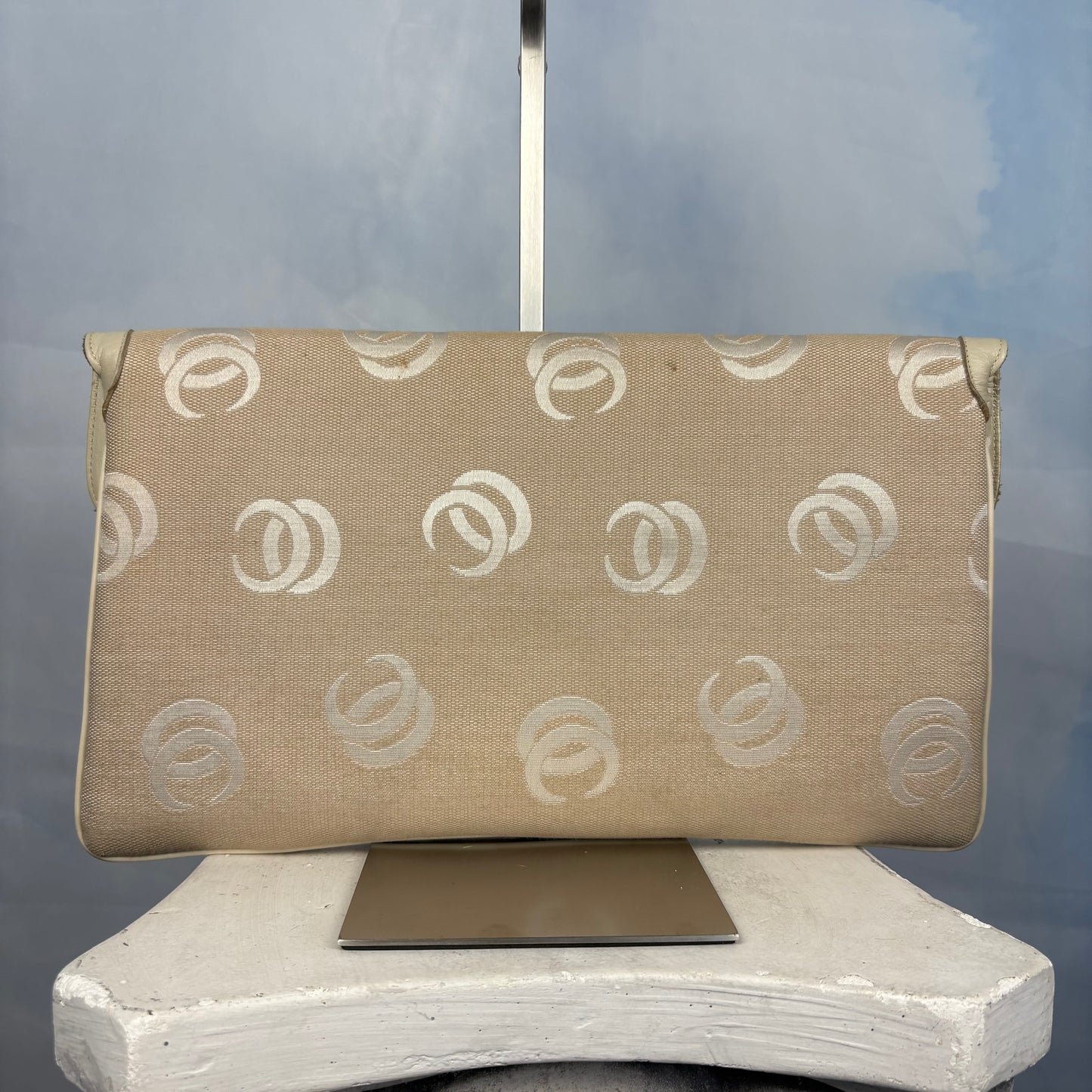 The Jackie O Canvas Clutch