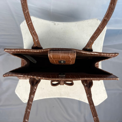 The Faux Croc Handbag