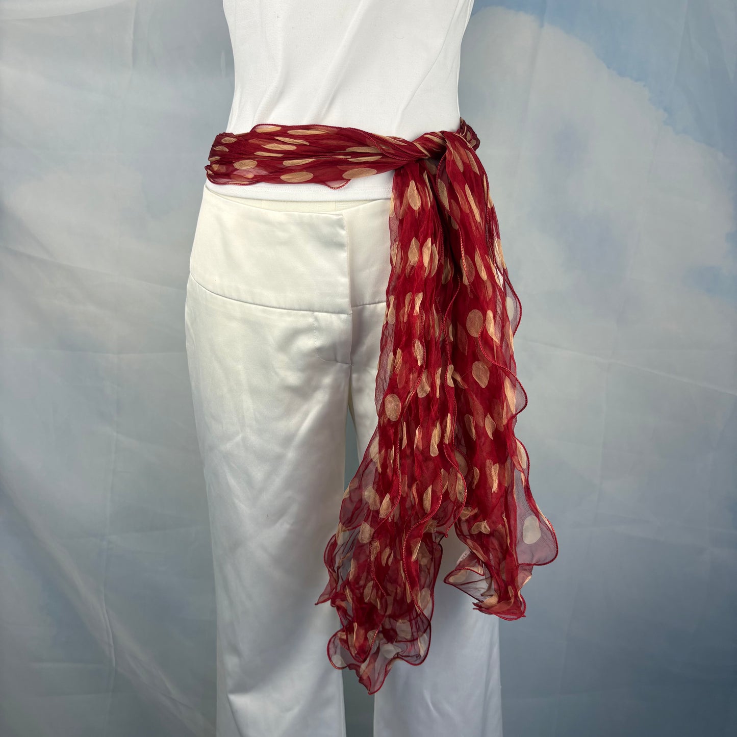 The Polka Dot Silk Scarf