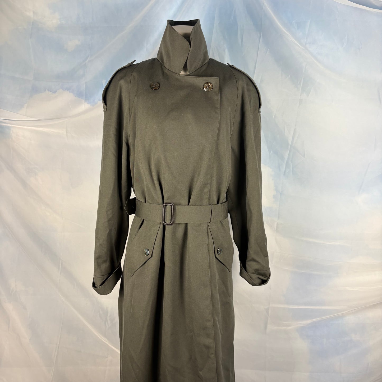 The Olive Belted Trench Coat