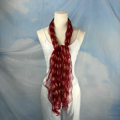 The Polka Dot Silk Scarf