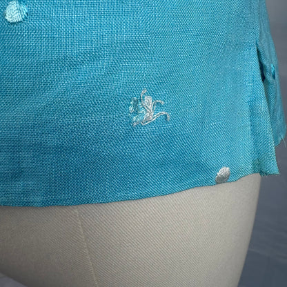 The Linen Polka Dot Halter Top