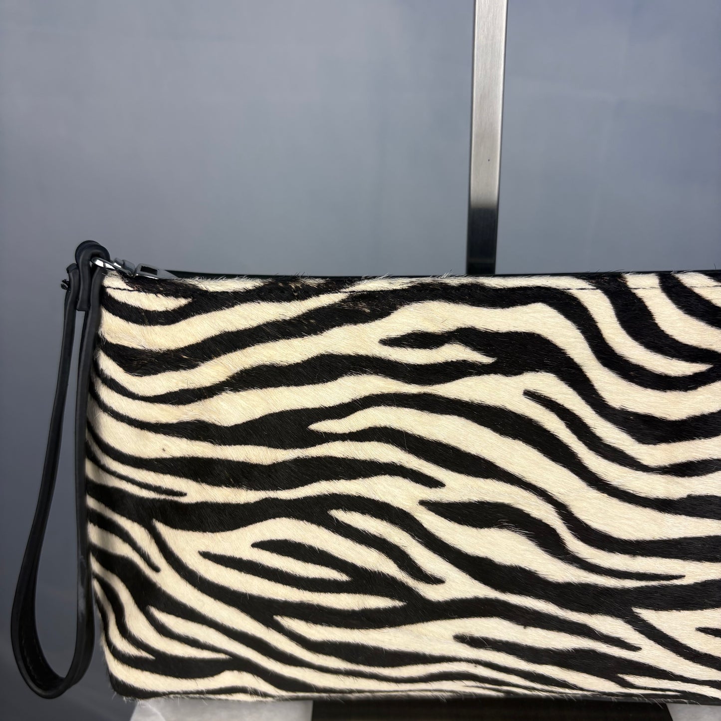 The Zebra Calf Hair Clutch