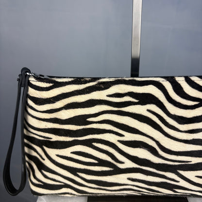 The Zebra Calf Hair Clutch