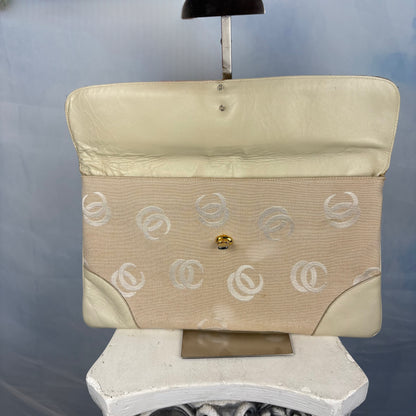 The Jackie O Canvas Clutch