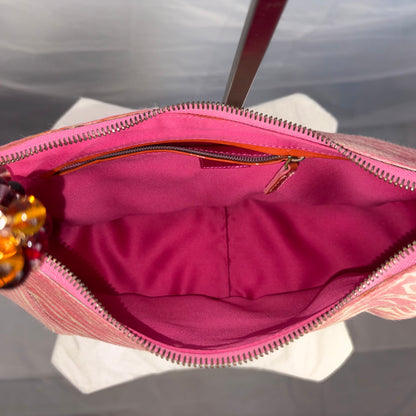 The Pink Zebra Camellia Bag