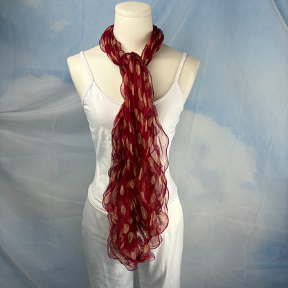 The Polka Dot Silk Scarf