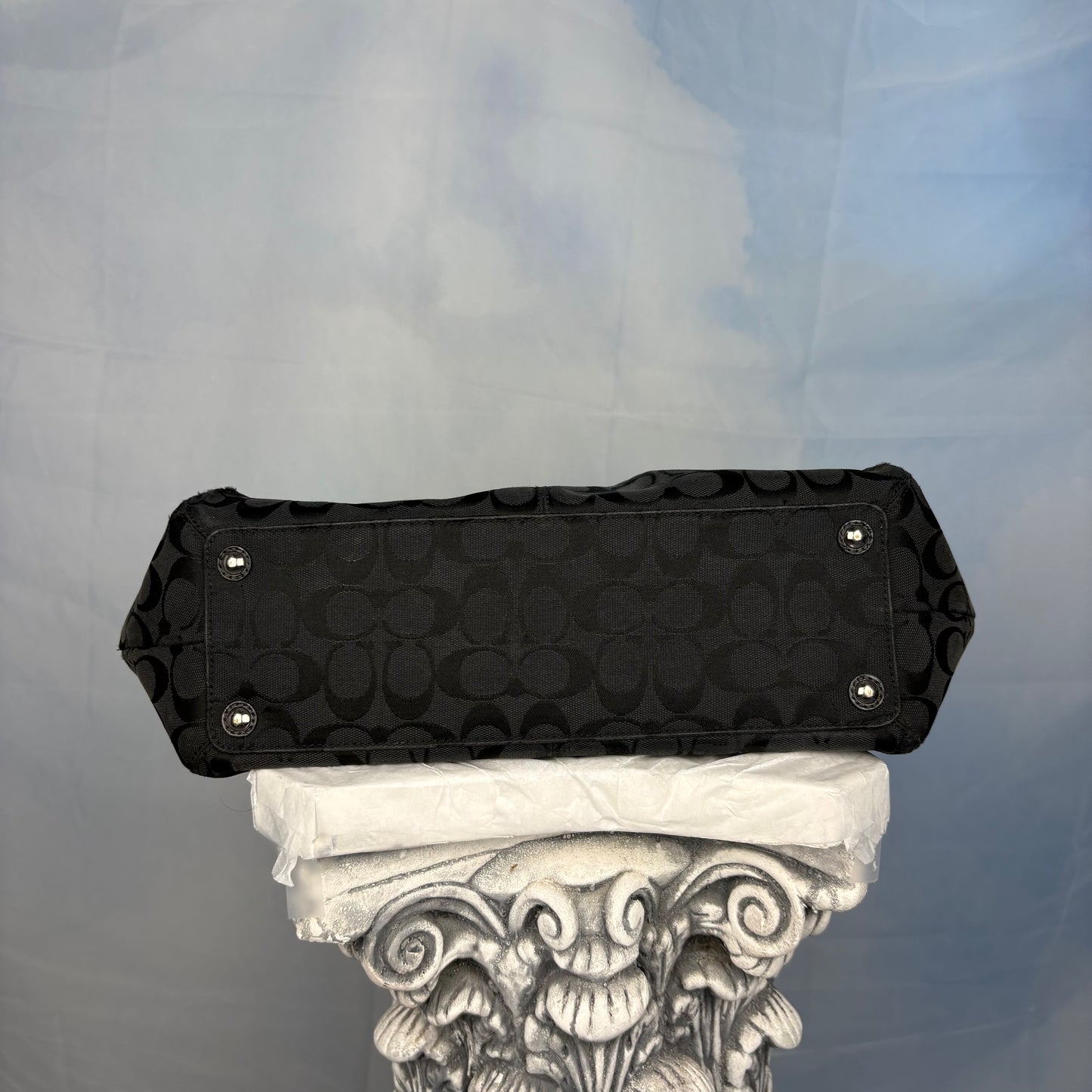The Soho Pleated Signature Canvas Shoulder Bag